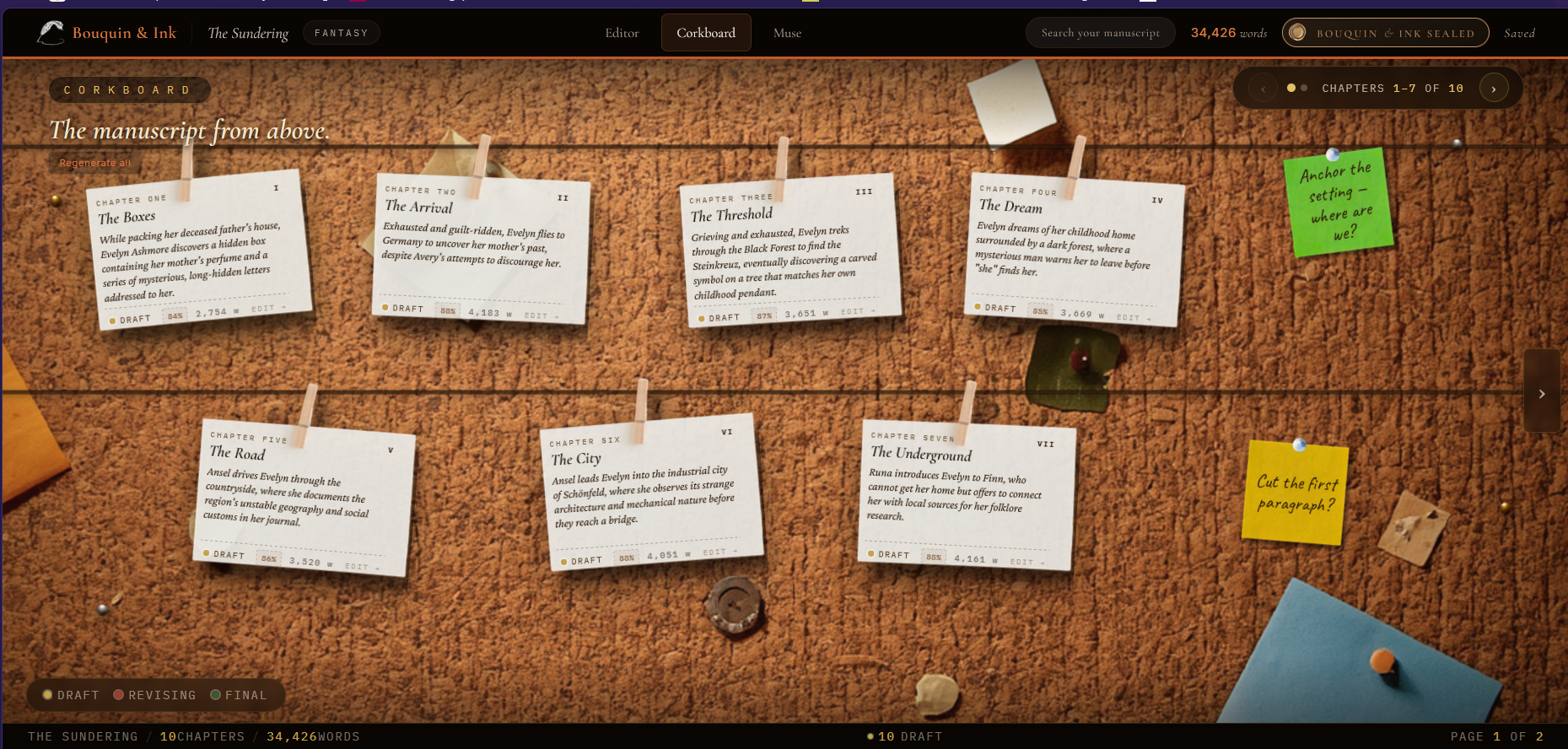 Corkboard screenshot