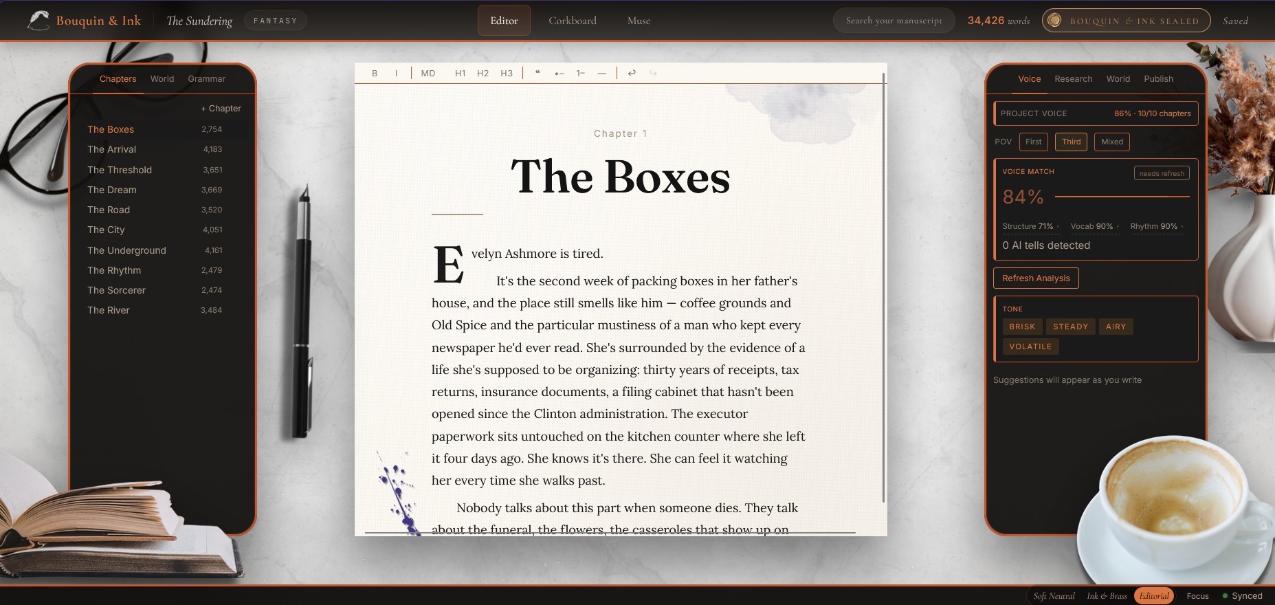 Editor screenshot